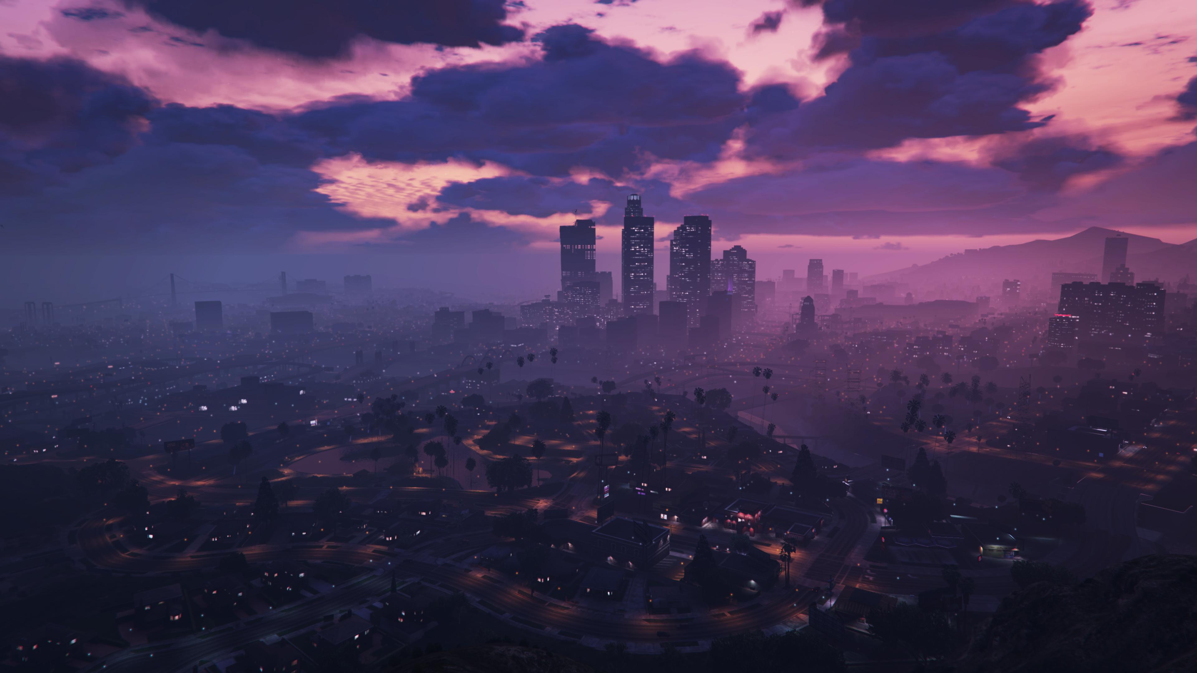Los Santos al atardecer — vista panorámica