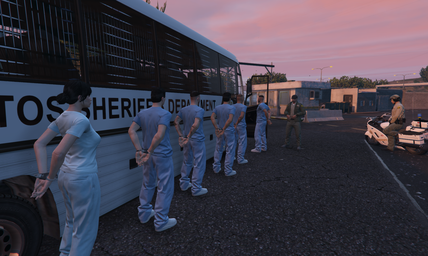 Traslado de detenidos — Los Santos Sheriff Department